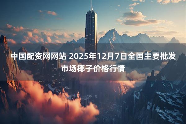 中国配资网网站 2025年12月7日全国主要批发市场椰子价格行情